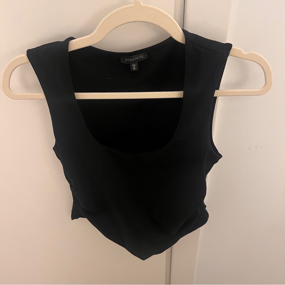 Dynamite Black Crop Top